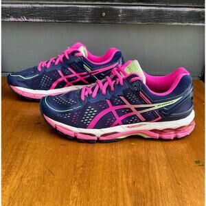 ASICS Gel-Kayano 22 Women’s Running Shoes Size 8.5 Pink Navy FluidRide